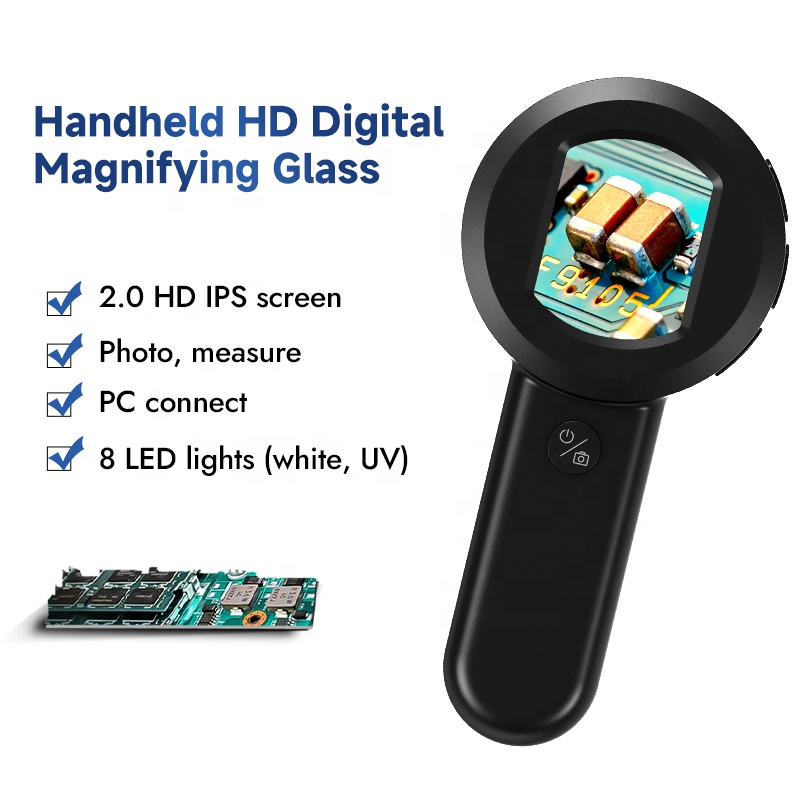 Digital Microscope - Kaca Pembesar 100X HM020 dengan 8