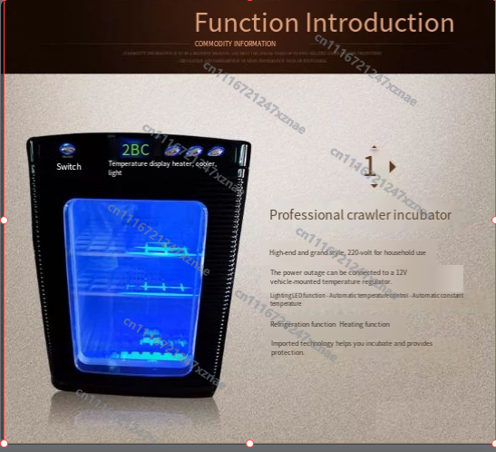 Inkubator Reptil Digital 25L 5 - Lab Incubator ulasan dan harga