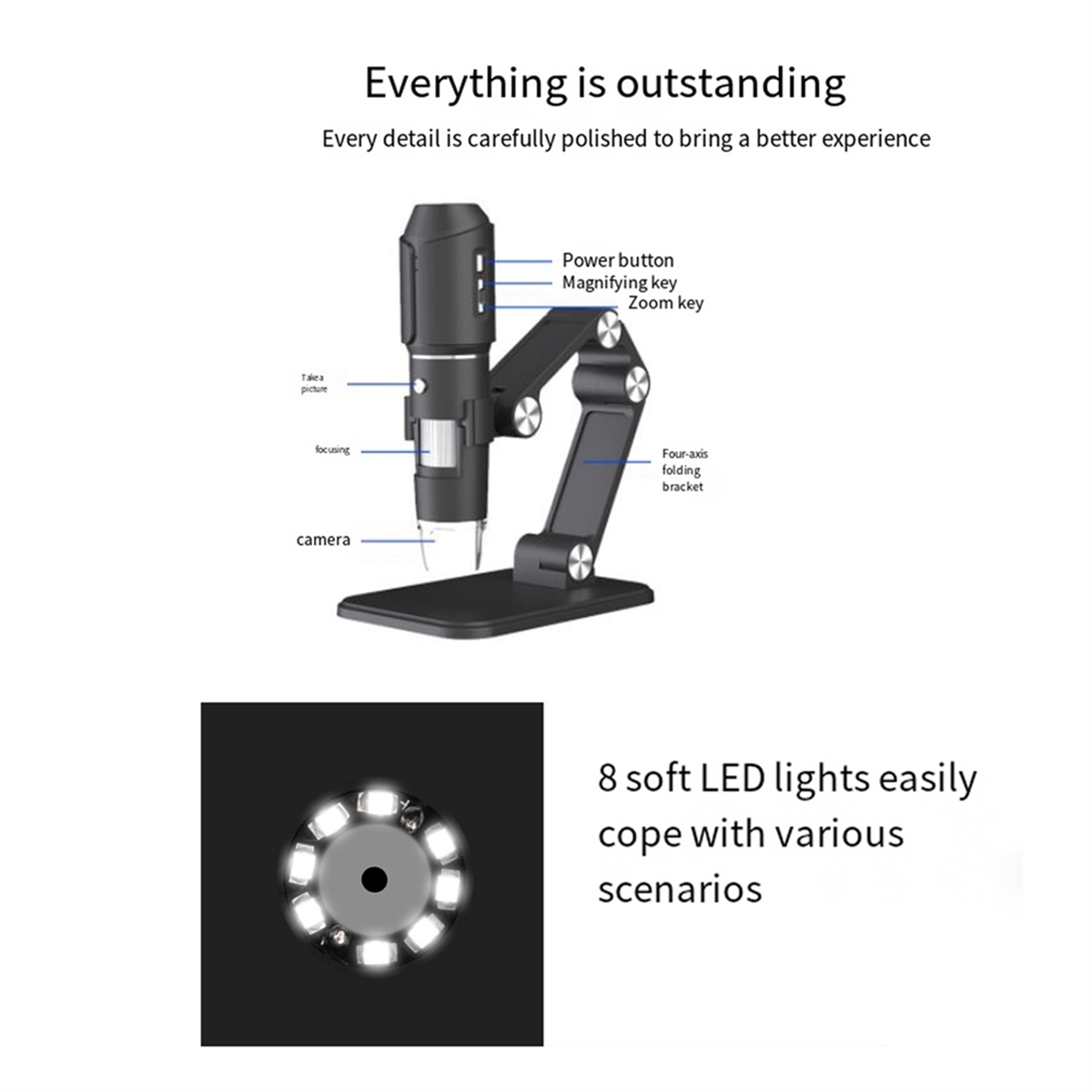 Mikroskop Nirkabel A06K, Mikro - Digital Microscope ulasan dan harga